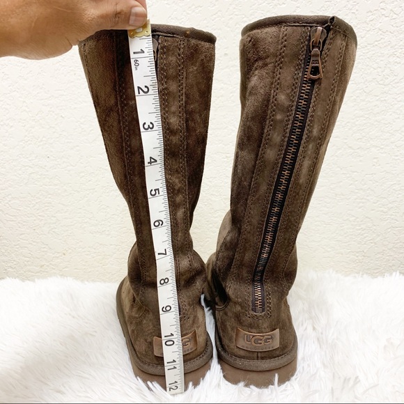 UGG AUSTRALIA BOOTS SPEEPSKIN BROWN SZ 6 - Picture 13 of 13